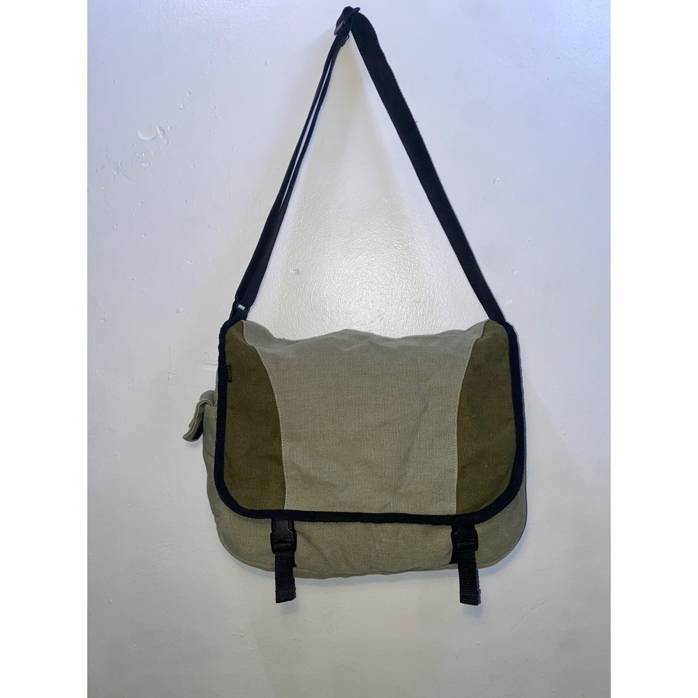 Hempmania Hemp Canvas Messenger Bag Crossbody Utility Satchel Boho Gorpcore 14"